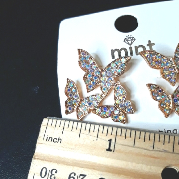 Butterfly Post Earrings - Picture 6 of 9